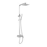 Rain Shower Head Set Silver Square
